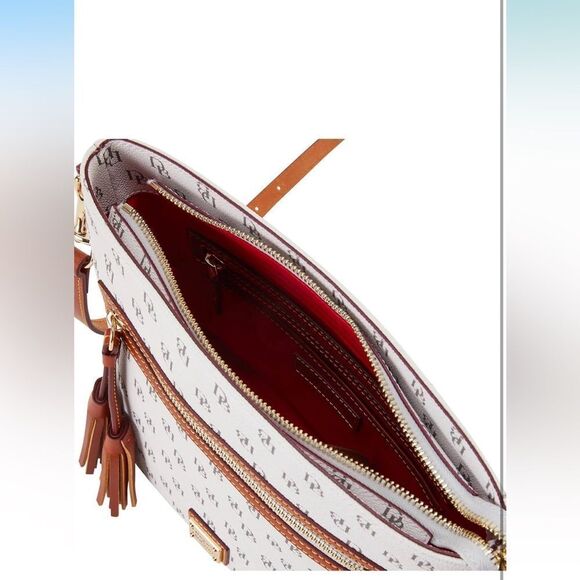 Dooney & Bourke Gretta Lani Crossbody White and Brown - Picture 4 of 16